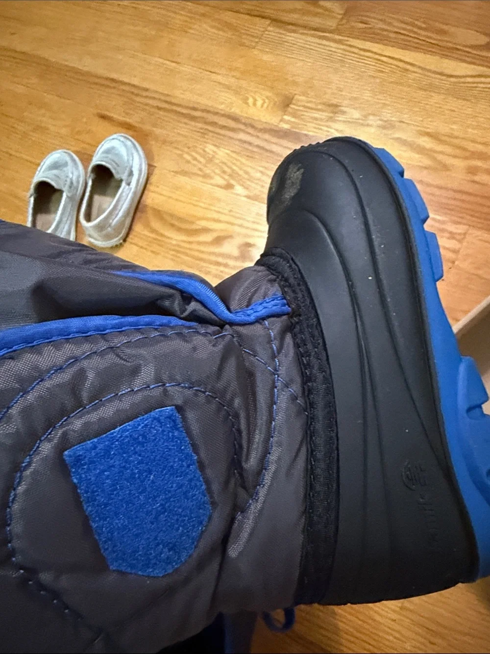 Kamik Black and Blue Kids Snow Boots